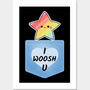 Cute Stargazing Design I Woosh u Posters and Art